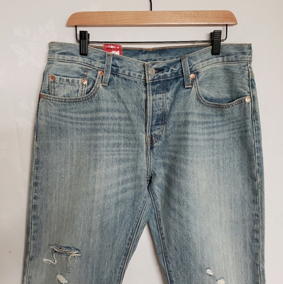 NWT Levi's 501CT Cropped Tappered Jeans - Picture 3 of 7